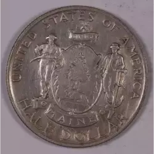 Classic Commemorative Silver--- Maine Centennial 1920-Silver- 0.5 Dollar