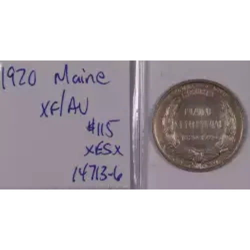 Classic Commemorative Silver--- Maine Centennial 1920-Silver- 0.5 Dollar
