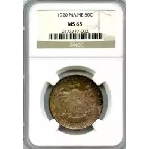 Classic Commemorative Silver--- Maine Centennial 1920-Silver- 0.5 Dollar (3)