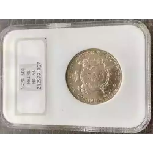 Classic Commemorative Silver--- Maine Centennial 1920-Silver- 0.5 Dollar (3)