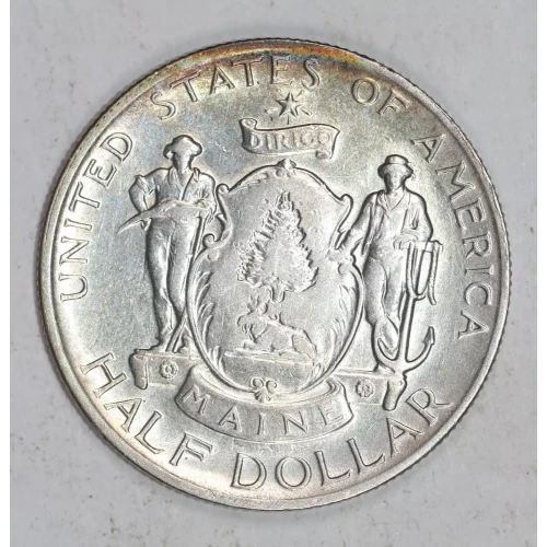 Classic Commemorative Silver--- Maine Centennial 1920-Silver- 0.5 Dollar