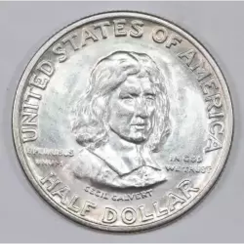 Classic Commemorative Silver--- Maryland Tercentenary 1934 -Silver- 0.5 Dollar