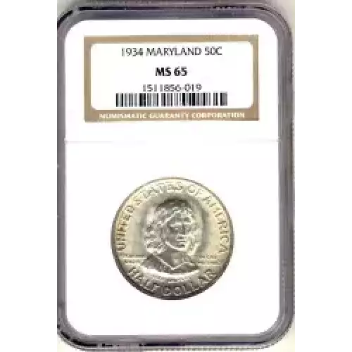 Classic Commemorative Silver--- Maryland Tercentenary 1934 -Silver- 0.5 Dollar (3)