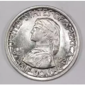 Classic Commemorative Silver--- Missouri Centennial 1921 -Silver- 0.5 Dollar