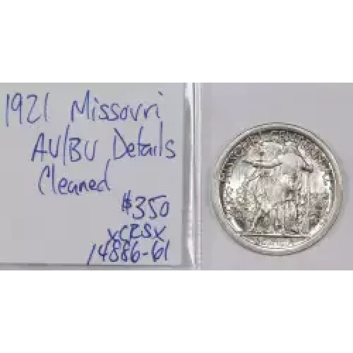 Classic Commemorative Silver--- Missouri Centennial 1921 -Silver- 0.5 Dollar