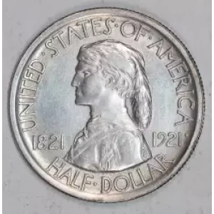 Classic Commemorative Silver--- Missouri Centennial 1921 -Silver- 0.5 Dollar