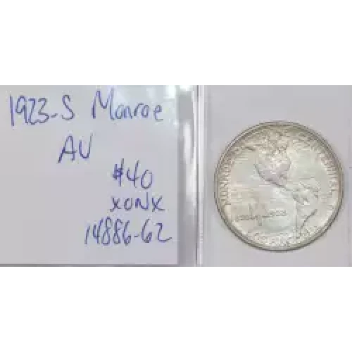 Classic Commemorative Silver--- Monroe Doctrine Centennial 1923 -Silver- 0.5 Dollar