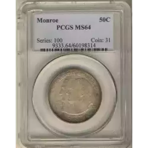 Classic Commemorative Silver--- Monroe Doctrine Centennial 1923 -Silver- 0.5 Dollar (3)