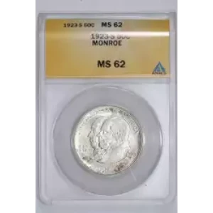 Classic Commemorative Silver--- Monroe Doctrine Centennial 1923 -Silver- 0.5 Dollar