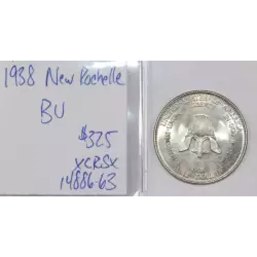 Classic Commemorative Silver--- New Rochelle, New York, 250th Anniversary 1938 -Silver- 0.5 Dollar
