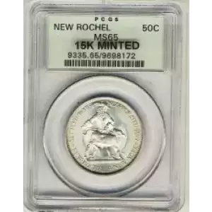 Classic Commemorative Silver--- New Rochelle, New York, 250th Anniversary 1938 -Silver- 0.5 Dollar (3)