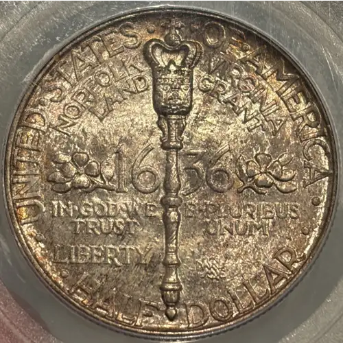 Classic Commemorative Silver--- Norfolk, Virginia, Bicentennial 1936 -Silver- 0.5 Dollar