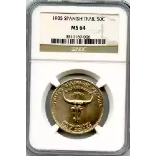 Classic Commemorative Silver--- Old Spanish Trail 1935 -Silver- 0.5 Dollar (3)