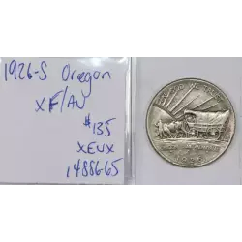 Classic Commemorative Silver Oregon Trail Memorial 1926 -1939 Silver -  0.5 Dollar