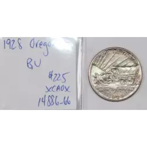 Classic Commemorative Silver Oregon Trail Memorial 1926 -1939 Silver -  0.5 Dollar (2)