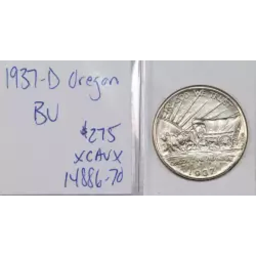 Classic Commemorative Silver Oregon Trail Memorial 1926 -1939 Silver -  0.5 Dollar