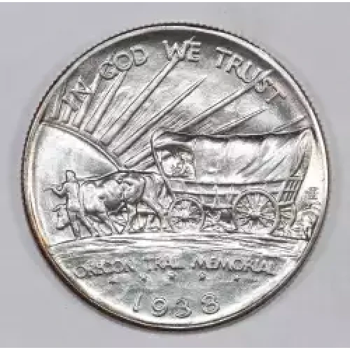 Classic Commemorative Silver Oregon Trail Memorial 1926 -1939 Silver -  0.5 Dollar