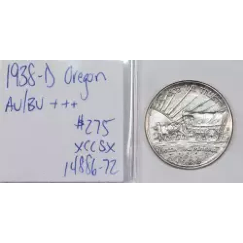 Classic Commemorative Silver Oregon Trail Memorial 1926 -1939 Silver -  0.5 Dollar