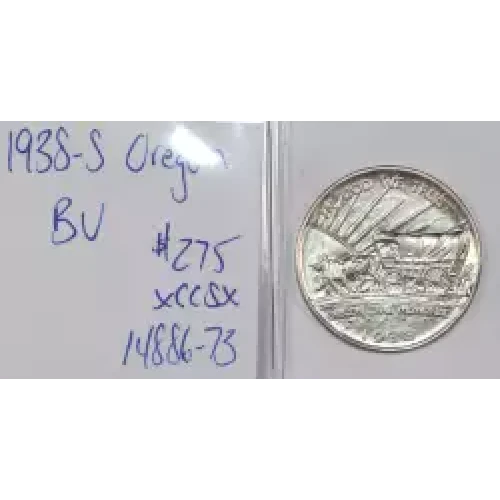 Classic Commemorative Silver Oregon Trail Memorial 1926 -1939 Silver -  0.5 Dollar