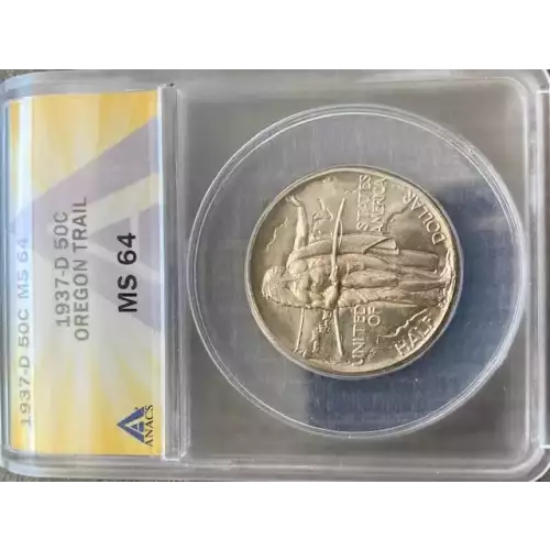 Classic Commemorative Silver Oregon Trail Memorial 1926 -1939 Silver -  0.5 Dollar (3)