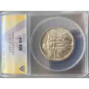 Classic Commemorative Silver Oregon Trail Memorial 1926 -1939 Silver -  0.5 Dollar (3)