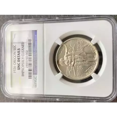 Classic Commemorative Silver Oregon Trail Memorial 1926 -1939 Silver -  0.5 Dollar (3)