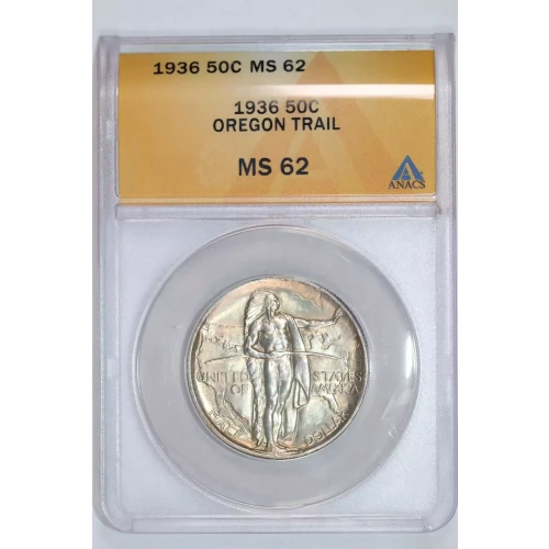 Classic Commemorative Silver Oregon Trail Memorial 1926 -1939 Silver -  0.5 Dollar