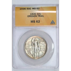 Classic Commemorative Silver Oregon Trail Memorial 1926 -1939 Silver -  0.5 Dollar