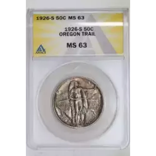 Classic Commemorative Silver Oregon Trail Memorial 1926 -1939 Silver -  0.5 Dollar