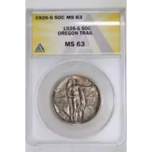 Classic Commemorative Silver Oregon Trail Memorial 1926 -1939 Silver -  0.5 Dollar