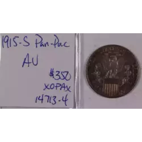 Classic Commemorative Silver--- Panama - Pacific Exposition 1915 -Silver- 0.5 Dollar