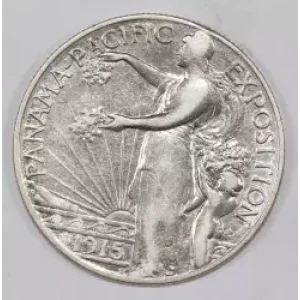 Classic Commemorative Silver--- Panama - Pacific Exposition 1915 -Silver- 0.5 Dollar