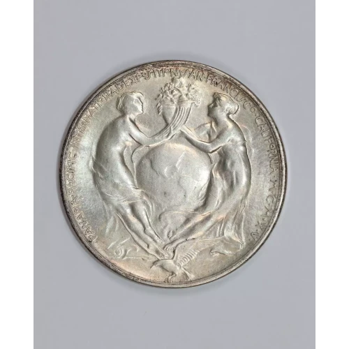 Classic Commemorative Silver--- Panama - Pacific Exposition 1915 -Silver- 0.5 Dollar (2)