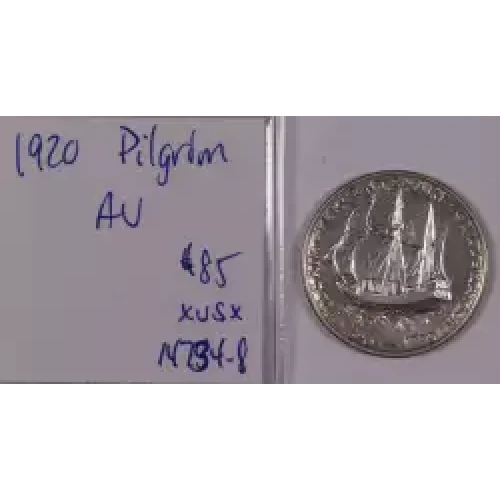 Classic Commemorative Silver--- Pilgrim Tercentenary 1920-1921-Silver- 0.5 Dollar