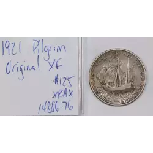 Classic Commemorative Silver--- Pilgrim Tercentenary 1920-1921-Silver- 0.5 Dollar (2)