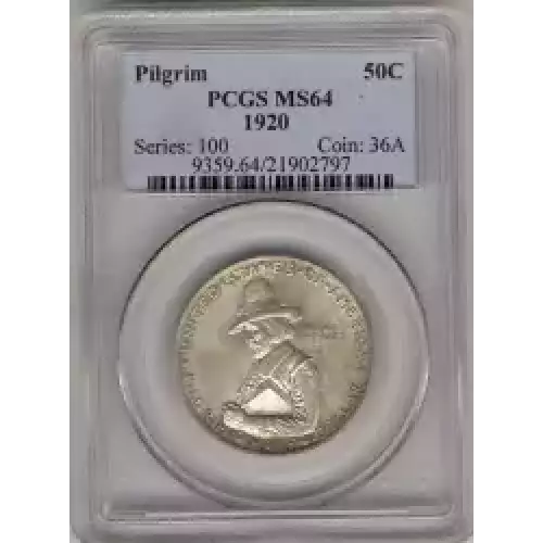 Classic Commemorative Silver--- Pilgrim Tercentenary 1920-1921-Silver- 0.5 Dollar (3)