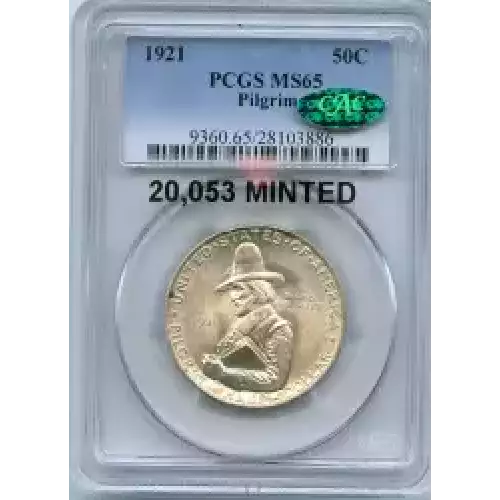 Classic Commemorative Silver--- Pilgrim Tercentenary 1920-1921-Silver- 0.5 Dollar (3)