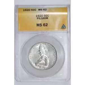 Classic Commemorative Silver--- Pilgrim Tercentenary 1920-1921-Silver- 0.5 Dollar