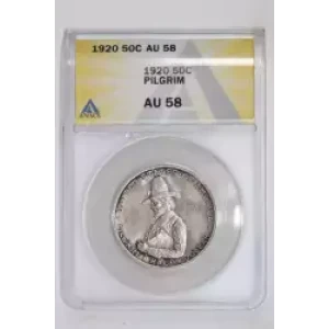 Classic Commemorative Silver--- Pilgrim Tercentenary 1920-1921-Silver- 0.5 Dollar