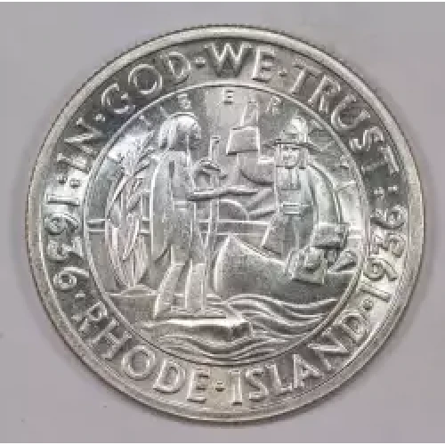 Classic Commemorative Silver--- Providence, Rhode Island, Tercentenary 1936 -Silver- 0.5 Dollar