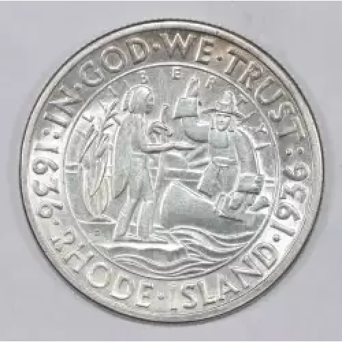 Classic Commemorative Silver--- Providence, Rhode Island, Tercentenary 1936 -Silver- 0.5 Dollar