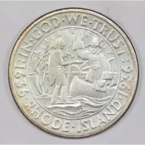 Classic Commemorative Silver--- Providence, Rhode Island, Tercentenary 1936 -Silver- 0.5 Dollar