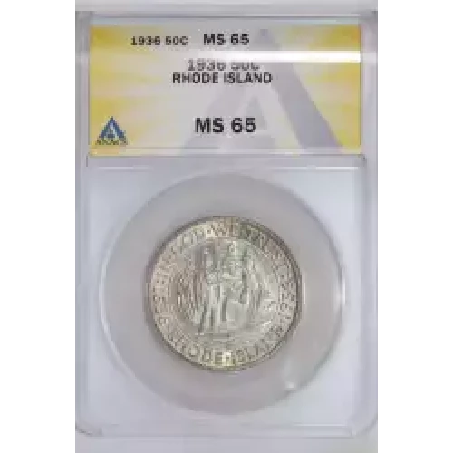 Classic Commemorative Silver--- Providence, Rhode Island, Tercentenary 1936 -Silver- 0.5 Dollar
