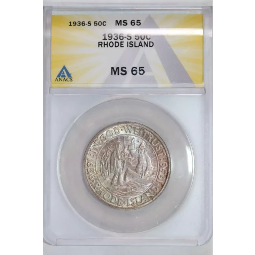 Classic Commemorative Silver--- Providence, Rhode Island, Tercentenary 1936 -Silver- 0.5 Dollar