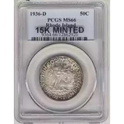 Classic Commemorative Silver--- Providence, Rhode Island, Tercentenary 1936 -Silver- 0.5 Dollar (3)