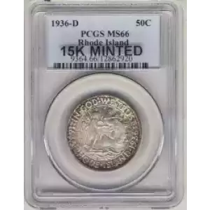 Classic Commemorative Silver--- Providence, Rhode Island, Tercentenary 1936 -Silver- 0.5 Dollar (3)