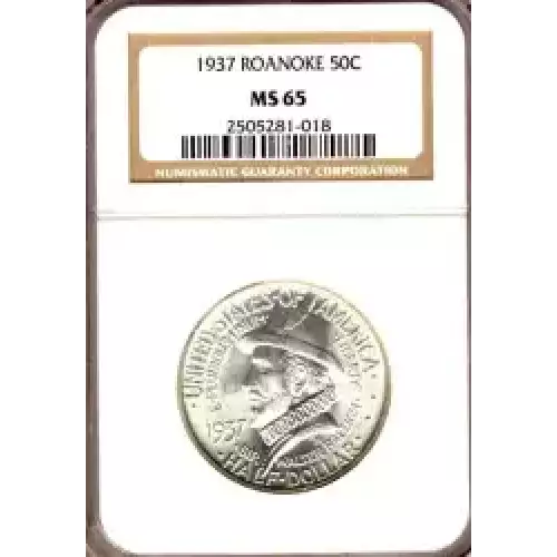 Classic Commemorative Silver--- Roanoke Island, North Carolina, 350th Anniversary 1937 -Silver- 0.5 Dollar (3)