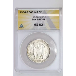 Classic Commemorative Silver--- San Francisco - Oakland Bay Bridge Opening 1936 -Silver- 0.5 Dollar