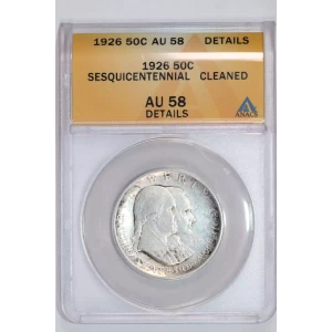 Classic Commemorative Silver--- Sesquicentennial of American Independence 1926 -Silver- 0.5 Dollar