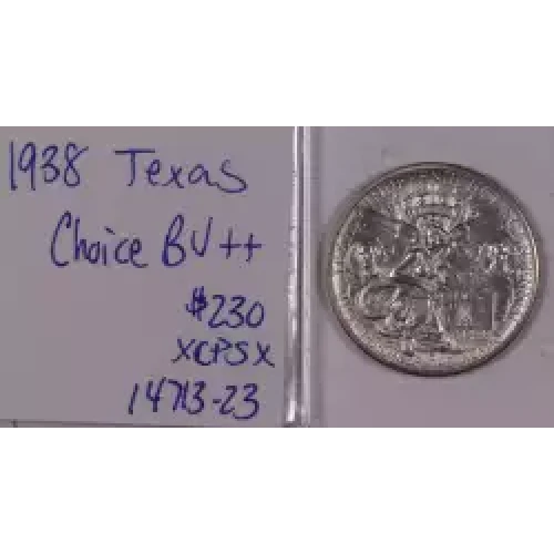 Classic Commemorative Silver--- Texas Independence Centennial 1934-1938-Silver- 0.5 Dollar